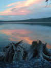 Sunset Lake Khovsguul.JPG (137250 bytes)